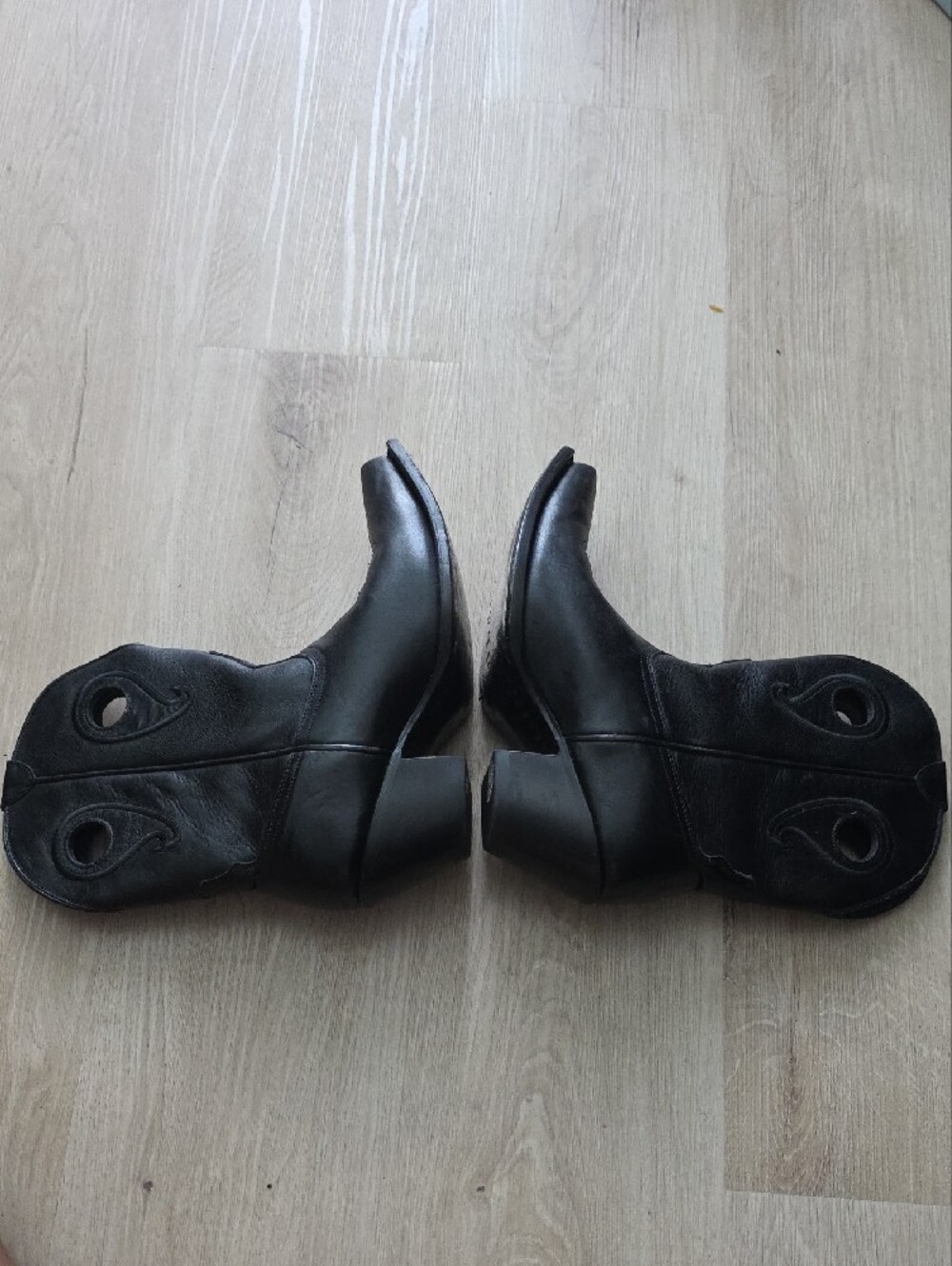 Black Star Leather Matador Women Western Boots - Picture 15 of 16